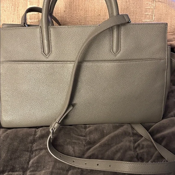 Saint Laurent Gray Crossbody Bag - Picture 4 of 8